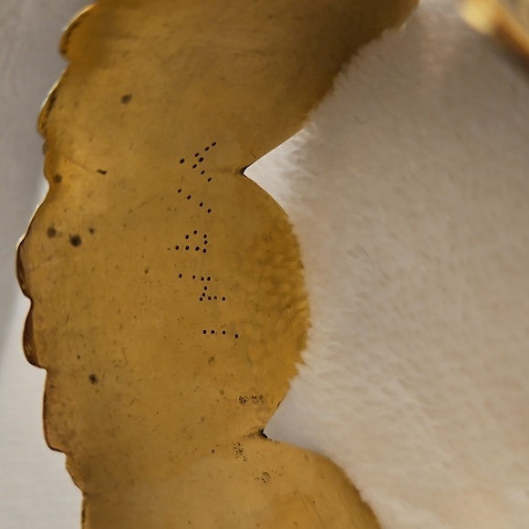 Vintage Unique Indian Brass Apples Life and Renewal Symbolic Cuff Bracelet - Picture 6 of 12